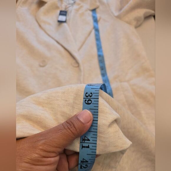 Fashion Nova All Business Baby Coat Double Breasted Button Size 1x - Picture 5 of 11